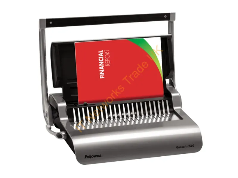 5227201 - Fellowes Quasar 500 Sheets Black, Metallic, Silver
