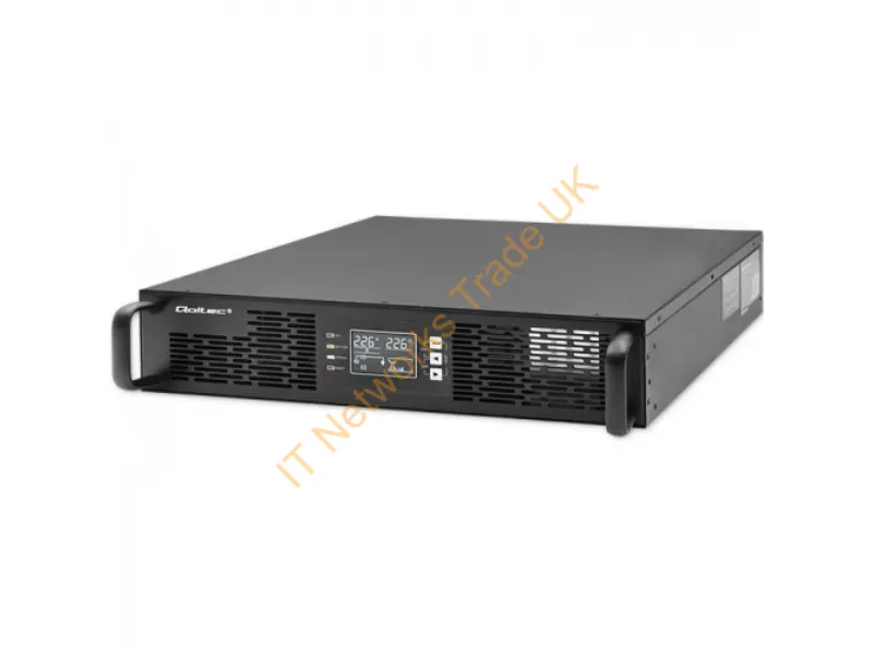 52285 - Qoltec 52285 uninterruptible power supply (UPS) Double-conversion (Online) 1 kVA 1000 W 2 AC outlet(s)