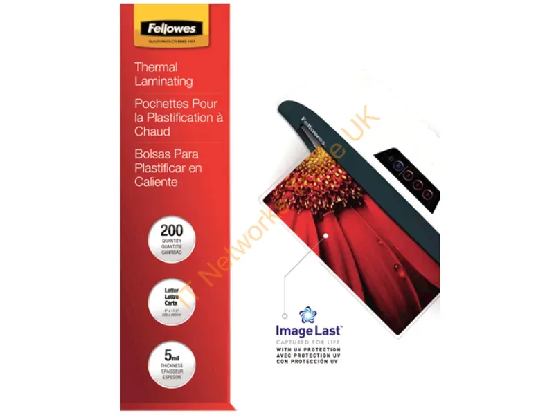 5245301 - Fellowes 5245301 Laminator Pouch 200 Pc(S)