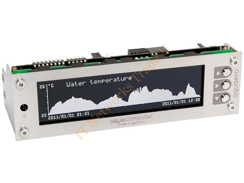 Aqua Computer 53145 LCD Stainless steel fan speed controller Accessory