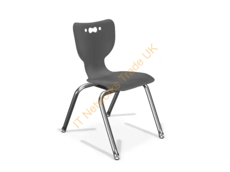 53314-1-BLACK-NA-CH - Mooreco Hierarchy Hard Seat Hard Backrest Black Chrome