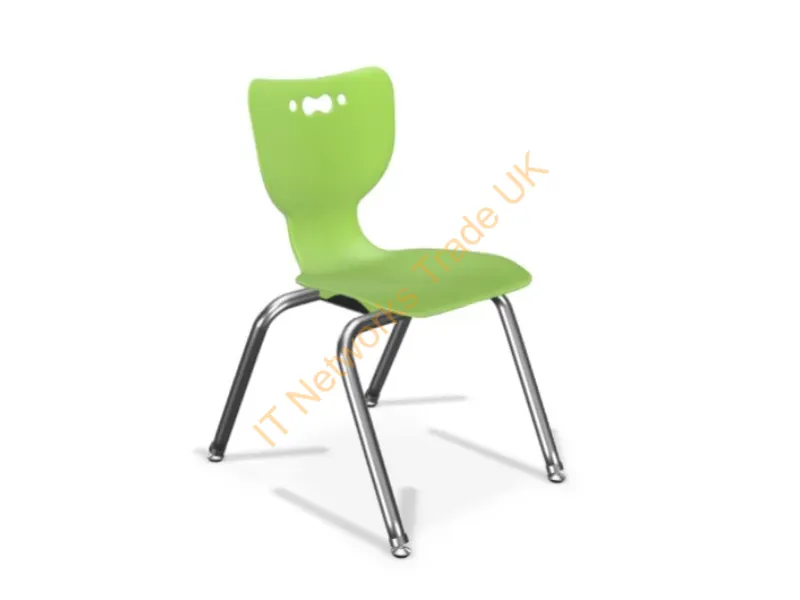 53314-1-GREEN-NA-CH - Mooreco Hierarchy Hard Seat Hard Backrest Green Chrome