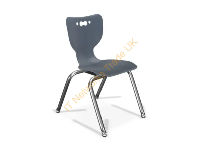 53314-1-NAVY-NA-CH - Mooreco Hierarchy Hard Seat Hard Backrest Navy Chrome