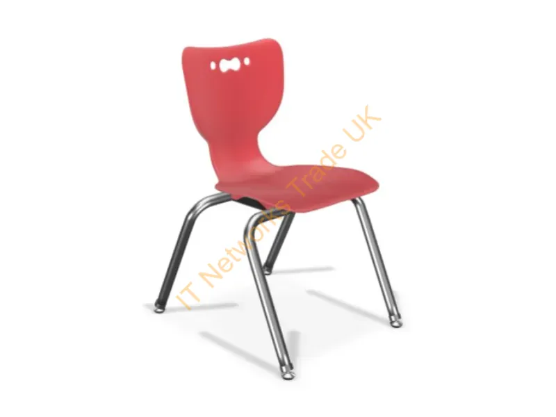53314-1-RED-NA-CH - Mooreco Hierarchy Hard Seat Hard Backrest Red Chrome