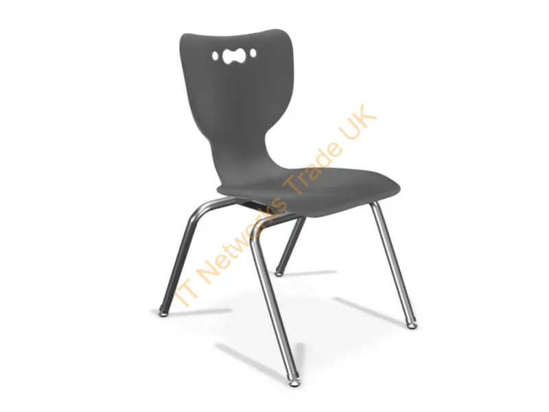 53316-1-BLACK-NA-CH - Mooreco Hierarchy Hard Seat Hard Backrest Black Chrome
