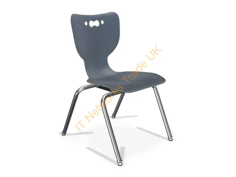 53316-1-NAVY-NA-CH - Mooreco Hierarchy Hard Seat Hard Backrest Navy Chrome