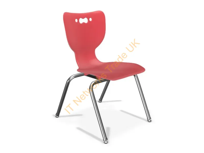 53316-1-RED-NA-CH - Mooreco Hierarchy Hard Seat Hard Backrest Red Chrome
