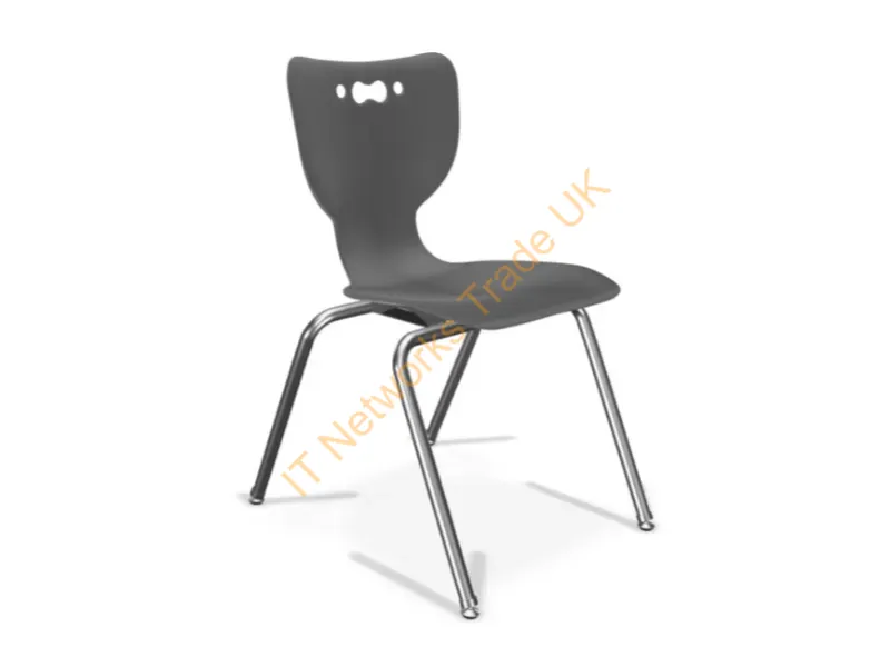 53318-1-BLACK-NA-CH - Mooreco Hierarchy Hard Seat Hard Backrest Black Chrome
