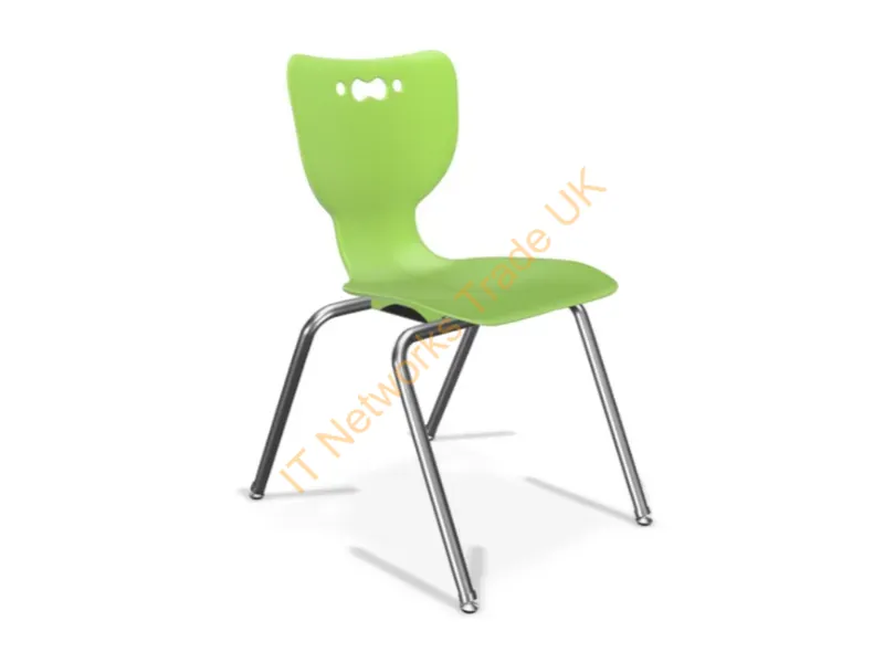 53318-1-GREEN-NA-CH - Mooreco Hierarchy Hard Seat Hard Backrest Green Chrome