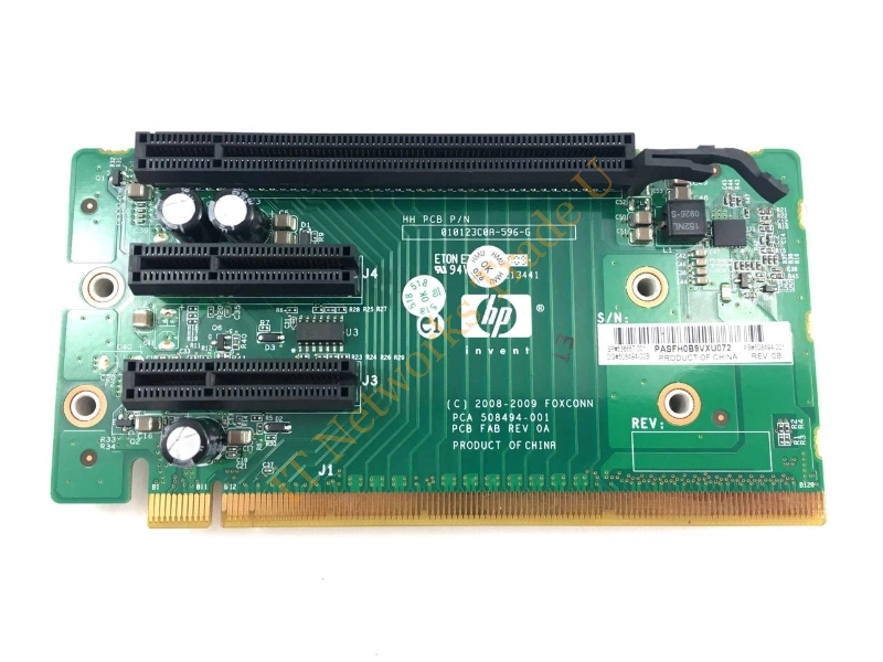 536657-001 HP 3-Slot PCI-Express 2U Riser Card for ProLiant DL170e G6 Server Accessory
