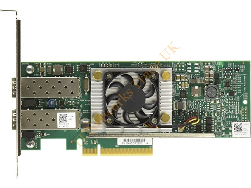 540-BBGU Dell Broadcom Dual Port 10GBase-T 10 Gigabit Ethernet PCI-Express Network Interface Card