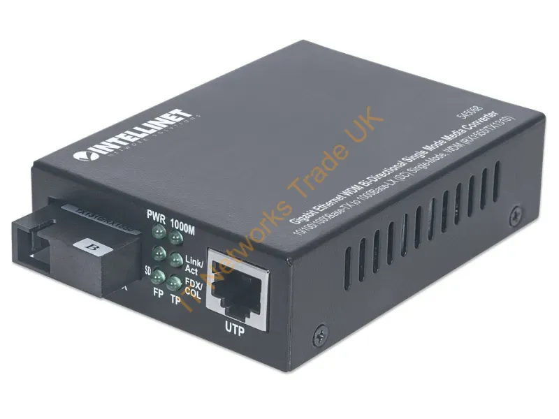 545068 - Intellinet 545068 Network Media Converter 1000 Mbit/S Single-Mode Black