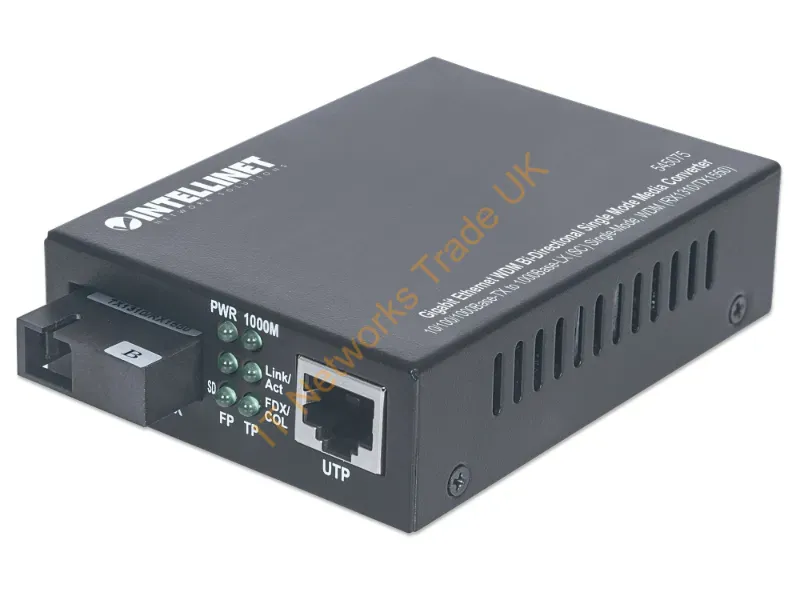 545075 - Intellinet 545075 Network Media Converter 1000 Mbit/S 1550 Nm Single-Mode Black
