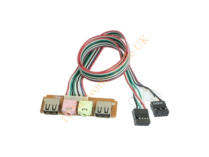 55.GAH0F.001 Gateway Front I/O 2 Audio 2 USB with Cables for FX6831 Desktop System Accessory
