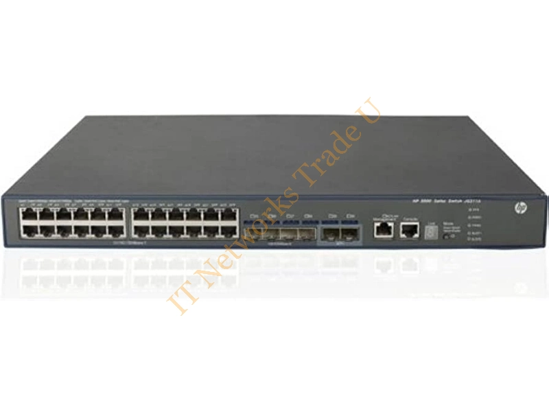 5500-24G-POE+ HP EI 24-Ports with 2 Interface Slots Gigabit Ethernet Rackmountable stackable Layer-4 Network Switch