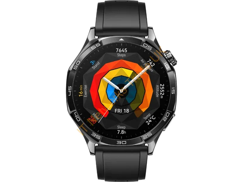 55020DKM - Huawei WATCH GT5 46mm 3.63 cm (1.43") AMOLED Digital 466 x 466 pixels Black GPS (satellite)