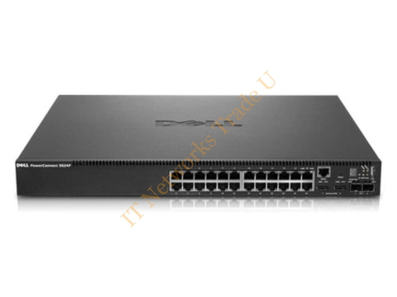 5524P Dell PowerConnect 24-Port x 10/100/1000Base-T PoE Layer 3 Managed Gigabit Ethernet Network Switch