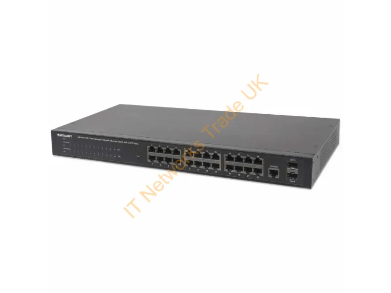 560559 - Intellinet 560559 Network Switch Managed Gigabit Ethernet (10/100/1000) Power Over Ethernet (Poe) Black
