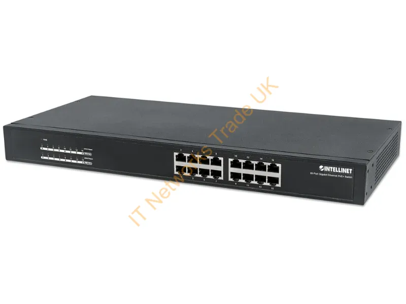 560993 - Intellinet 560993 Network Switch Unmanaged L2 Gigabit Ethernet (10/100/1000) Power Over Ethernet (Poe) 1U Black