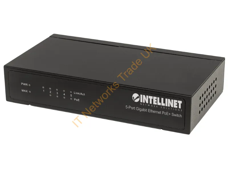 561228 - Intellinet 561228 Network Switch Unmanaged Gigabit Ethernet (10/100/1000) Power Over Ethernet (Poe) Black