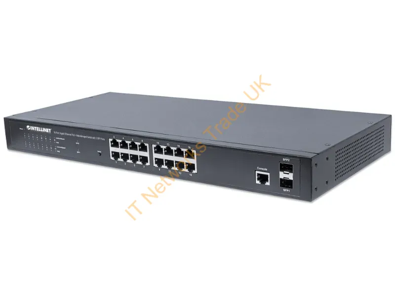 561341 - Intellinet 561341 Network Switch Managed L2+ Gigabit Ethernet (10/100/1000) Power Over Ethernet (Poe) 1U Black