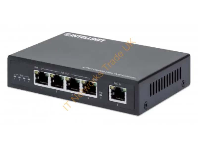 561617 - Intellinet 561617 Network Extender Network Transmitter Black 10, 100, 1000 Mbit/S