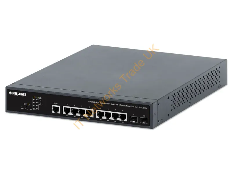 562003 - Manhattan 10-Port L2+ Fully Managed Poe++ Switch With 8 Gigabit Ethernet Ports And 2 Sfp Uplinks