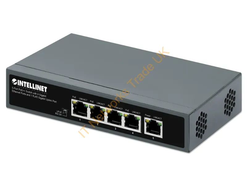 562010 - Intellinet 562010 Network Switch Unmanaged Gigabit Ethernet (10/100/1000) Power Over Ethernet (Poe) Black