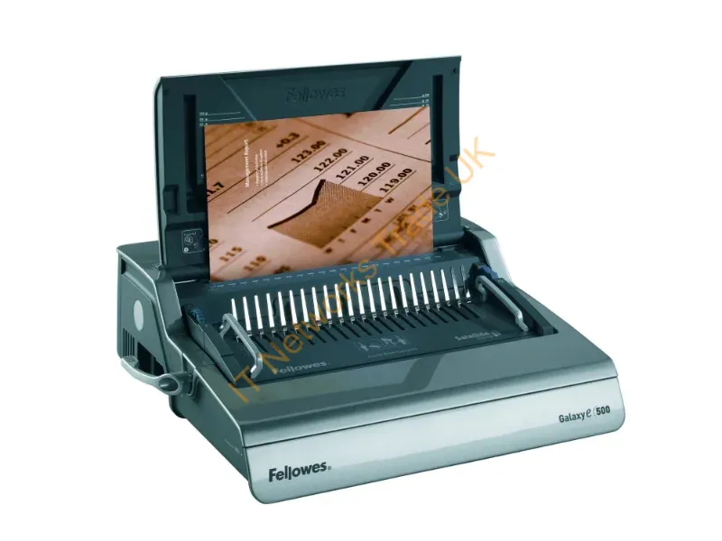 5622101 - Fellowes Galaxy E Comb Comb binding machine 500 sheets Black, Silver