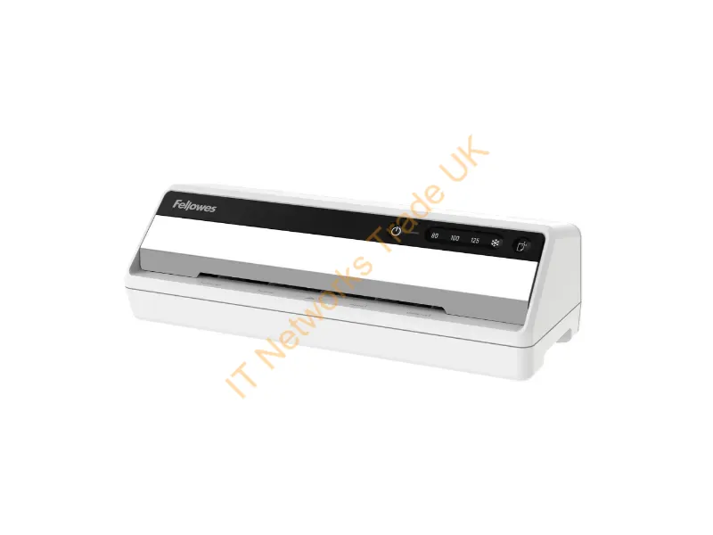 5724901 - Fellowes A4 Laminator Machine Saturn A4 Laminating Machine 80 to 125 Micron 10 A4 Laminating Pouch Starter Pack Included