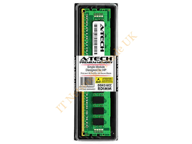 576951-B21 HP 8GB DDR3-1066 PC3-8500 240-Pin ECC RDIMM RAM for ProLiant BL2x220c G6 Server Barebone System