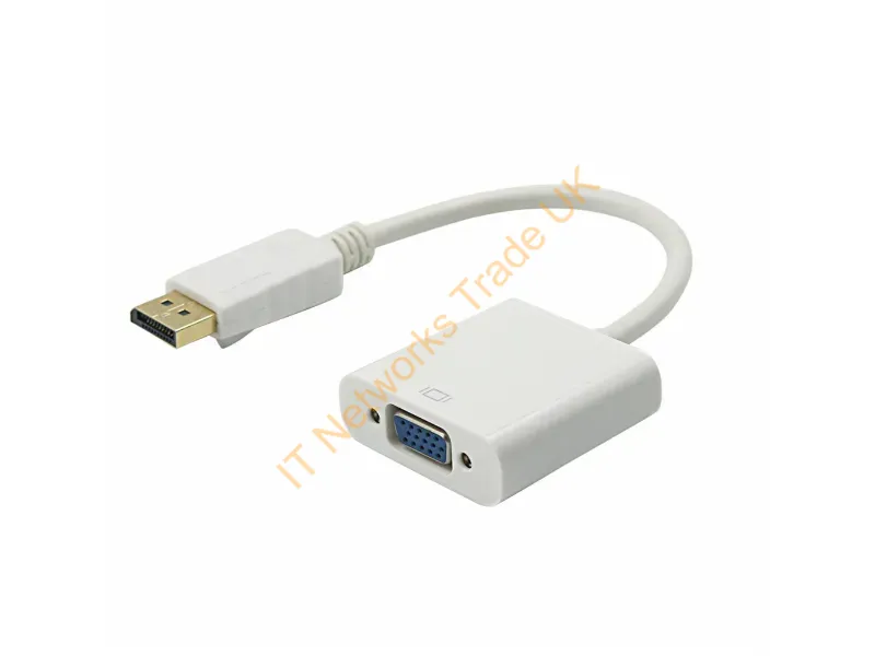 57Y4393-5PK-AX - Axiom 57Y4393-5Pk-Ax Video Cable Adapter Displayport Vga (D-Sub) White
