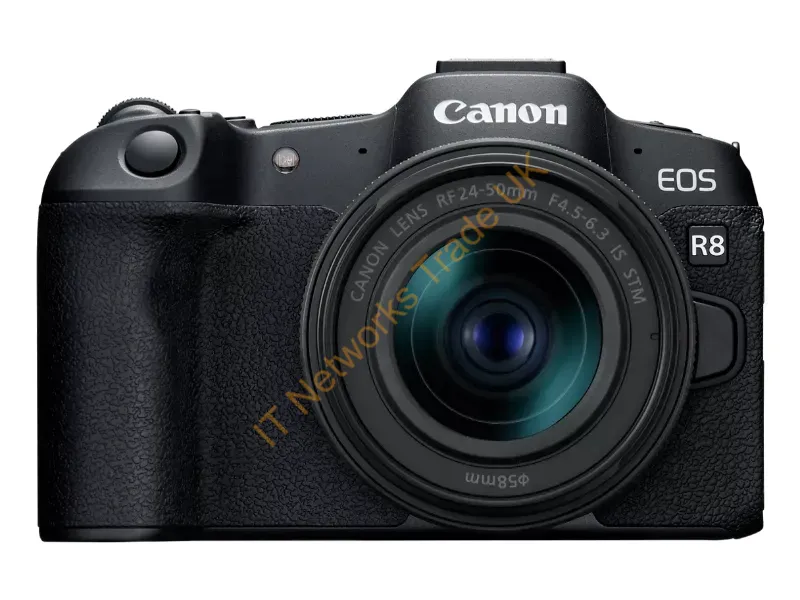 5803C012 - Canon Eos R8 Rf24-50 Mm F4.5-6.3 Is Stm Milc 24.2 Mp Cmos 6000 X 4000 Pixels Black