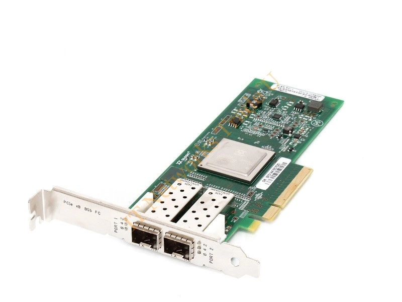 584777-001 HP Qlogic QLE2562 82Q 8GB Dual Port Fibre Channel PCI Express Host Bus Adapter with Standard Bracket Fiber Channel Controller