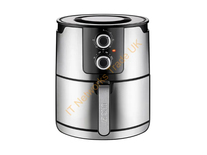 58655 - Unold 58655 fryer Double 5 L 1400 W Hot air fryer Black, Stainless steel