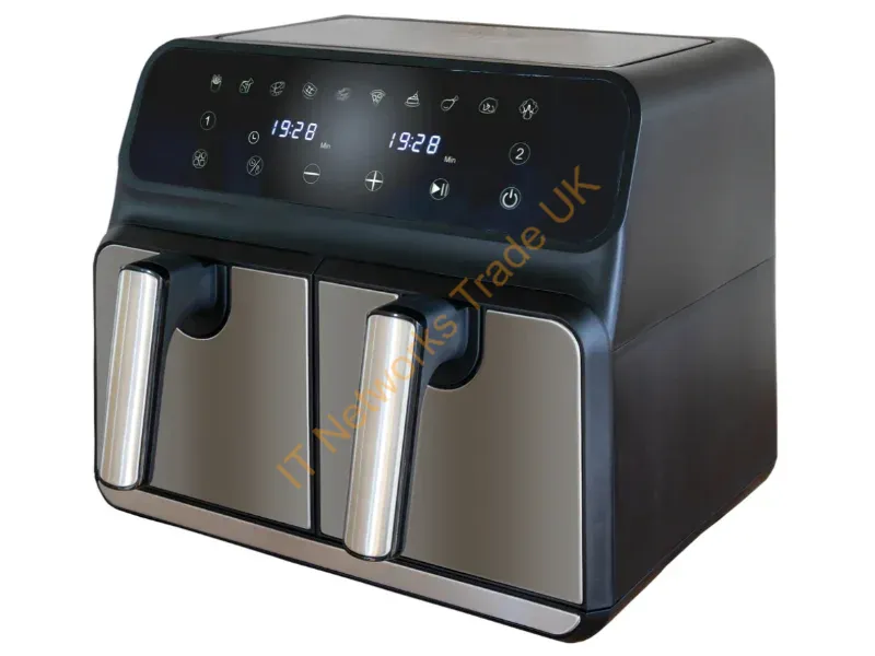 58685 - Unold 58685 fryer Double 8 L Stand-alone 1700 W Hot air fryer Black, Grey