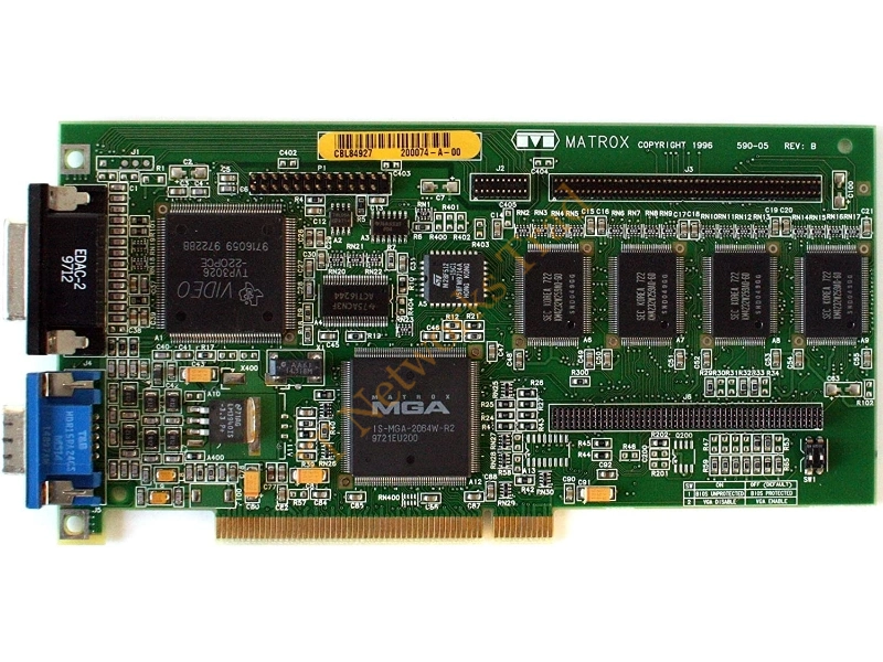 59005REVB2 Matrox Graphics 4MB Dual Output PCI Video Graphics Card