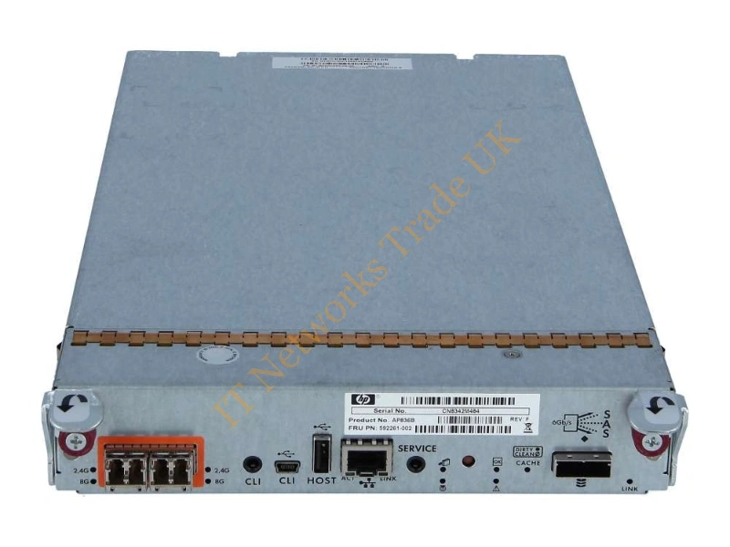 592261-002 HP StorageWorks P2000 G3 8GB Dual Port Fibre Channel MSA Controller Networking Accessory
