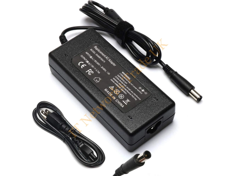 593138-001 HP 90-Watts Pfc 3p/rc AC Adapter for Elitebook 6930p Laptop Pc Power Adapter