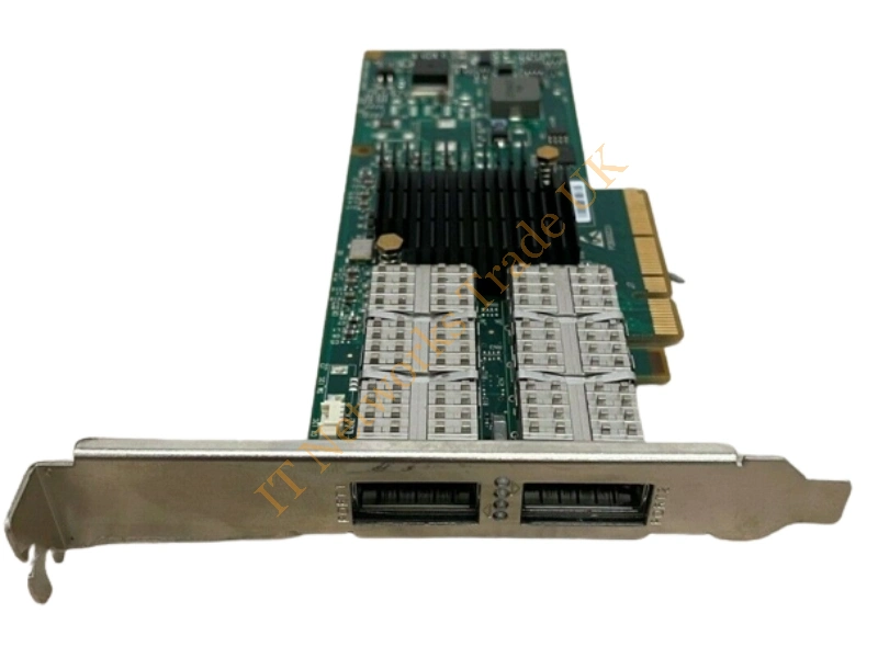 593415-001 HP 4x Qdr Cx-2 Infiniband Dual Port PCI-Express 2.0 X8 Host Channel Adapter with Standard Bracket