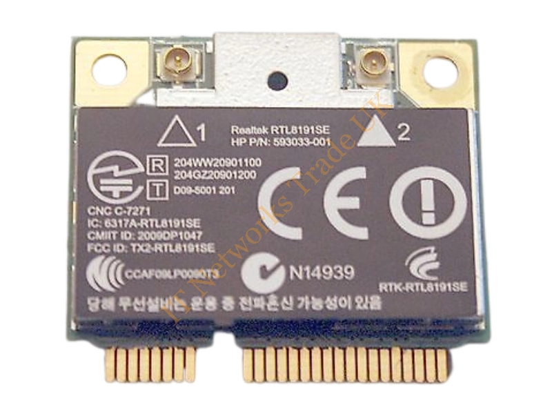 593533-001 HP Realtek RTL8191SE 802.11b/g/n WiFi adapter Wireless LAN Card