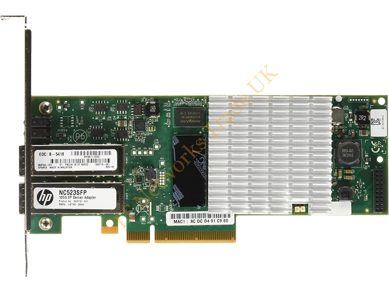 593715-001 HP Nc523SFP 10GB 2-Port Server Adapter Network Adapter