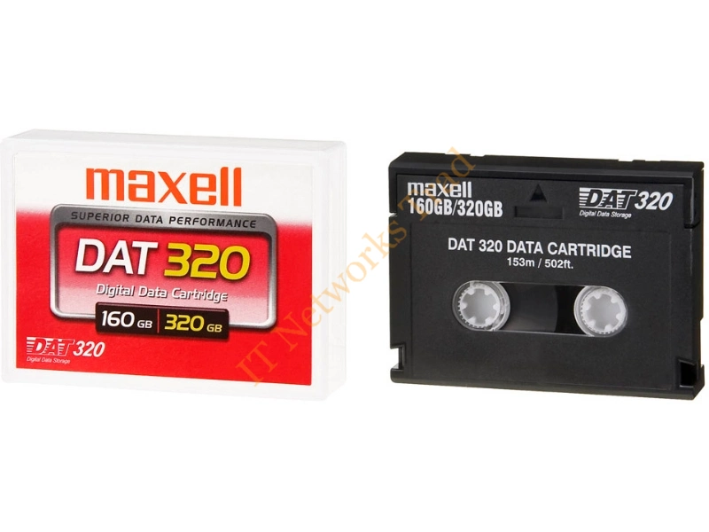 595007-001 HP 160GB (Native) / 320GB (Compressed) DAT-320 Data Cartridge Tape Media Storage
