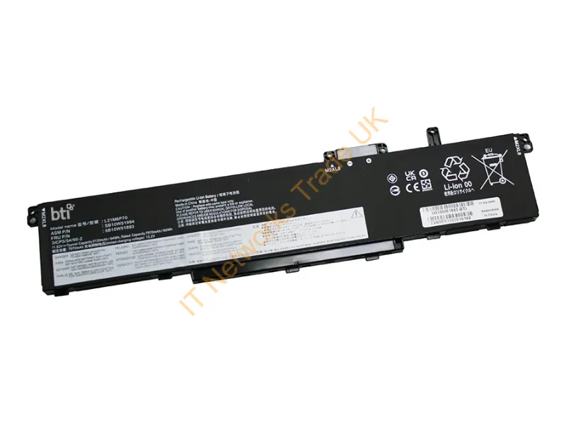 5B10W51893-BTI - Bti 5B10W51893- Industrial Rechargeable Battery Lithium-Ion (Li-Ion) 8120 Mah 11.52 V