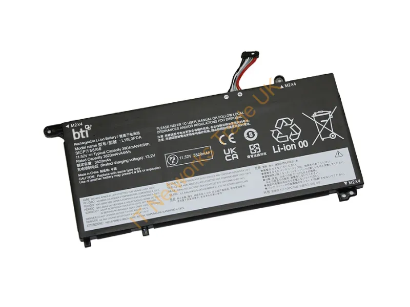 5B10Z21197-BTI - Bti 5B10Z21197- Industrial Rechargeable Battery Lithium-Ion (Li-Ion) 3800 Mah 11.58 V