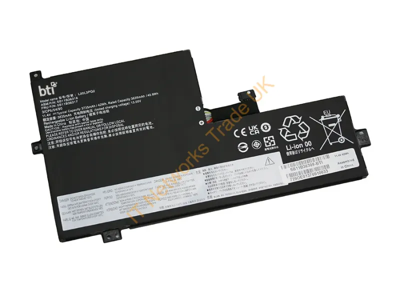 5B11B36309-BTI - Bti 5B11B36309- Industrial Rechargeable Battery Lithium-Ion (Li-Ion) 3680 Mah 11.4 V