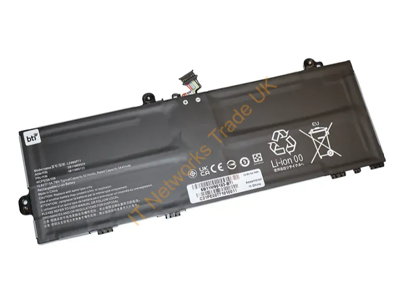 5B11M90123-BTI - Bti Bti 5B11M90123-Bti 4-Cell 15.6V Li-Ion Notebook Battery For Lenovo 13W 2-In-1 Gen 3