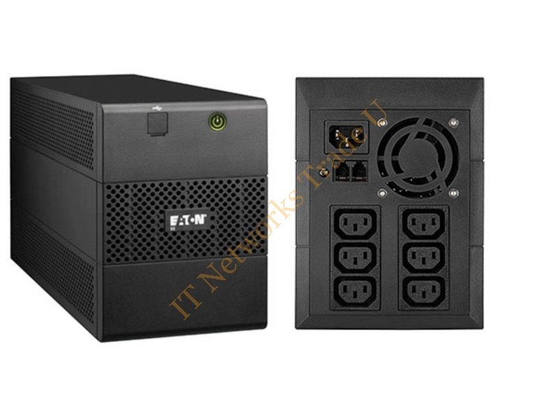 5E1100IUSB - Eaton 5E1100iUSB Line-Interactive 1100VA 6AC outlet(s) Tower Black uninterruptible power supply (UPS)