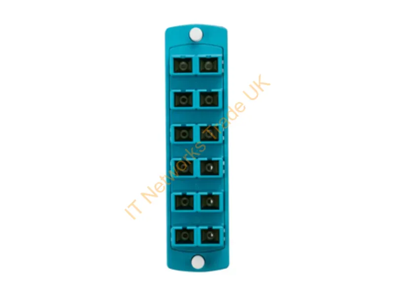 5F100-2QC - Leviton 5F100-2Qc Fiber Optic Adapter Sc 1 Pc(S) Turquoise