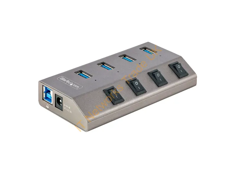5G4AIBS-USB-HUB-NA - Startech.Com 5G4Aibs-Usb-Hub-Na Interface Hub Usb 3.2 Gen 1 (3.1 Gen 1) Type-B 5000 Mbit/S Gray
